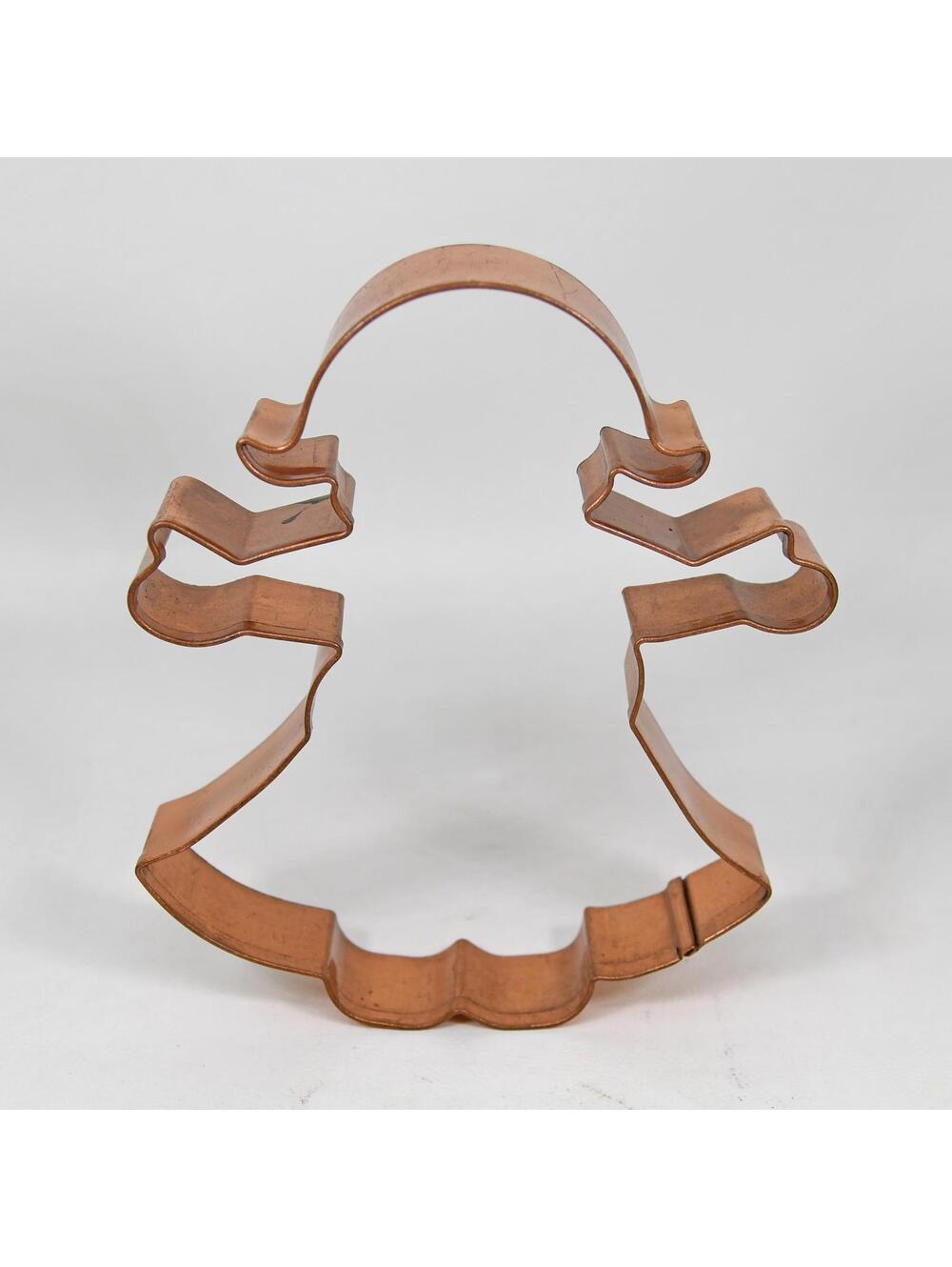 Old River Road Copper Cookie Cutter Girl Angel Holiday Winter Christmas Large 5"